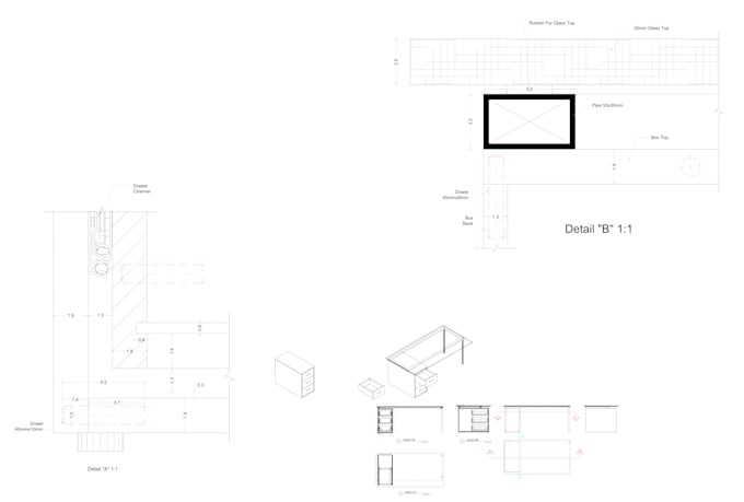 create furniture shop drawings and joinery details